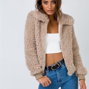 NWOT Princess Polly Fur Jacket